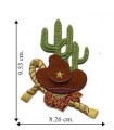 Cowboy Hat Style-2 Embroidered Sew On Patch