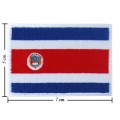 Costa Rica Nation Flag Style-1 Embroidered Sew On Patch