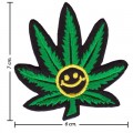 Marijuana Leaf Style-5 Embroidered Sew On Patch
