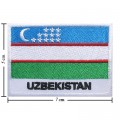 Uzbekistan Nation Flag Style-2 Embroidered Sew On Patch