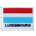 Luxembourg Nation Flag Style-2 Embroidered Sew On Patch