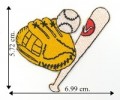 Baseball Gear Embroidered Sew On Patch