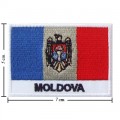 Moldova Nation Flag Style-2 Embroidered Sew On Patch