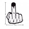 Finger Attitude Sign Style-2 Embroidered Sew On Patch