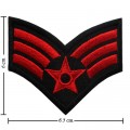 US Army Stripe Style-12 Embroidered Sew On Patch