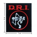 D.R.I Music Band Style-1 Embroidered Sew On Patch