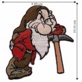 Snow White's Dwarf Grumpy Embroidered Sew On Patch
