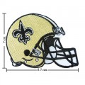 New Orleans Saints Helmet Style-1 Embroidered Iron On/Sew On Patch