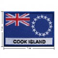 Cook Islands Nation Flag Style-2 Embroidered Sew On Patch