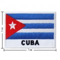 Cuba Nation Flag Style-2 Embroidered Sew On Patch