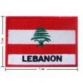 Labanon Nation Flag Style-2 Embroidered Sew On Patch