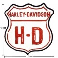 Harley Davidson Reflective H-D Road Sign Patch Embroidered Sew On Patch