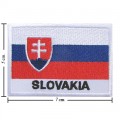 Slovakia Nation Flag Style-2 Embroidered Sew On Patch