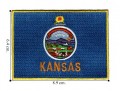 Kansas State Flag Embroidered Sew On Patch