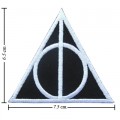 Harry Potter Deathly Hallows Symbol Embroidered Sew On Patch