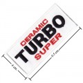 Ceramic Turbo Style-2 Embroidered Sew On Patch