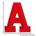 Alphabet A Style-3 Embroidered Sew On Patch