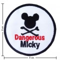 Dangerous Micky Mouse Embroidered Sew On Patch
