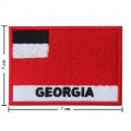 Georgia Nation Flag Style-2 Embroidered Sew On Patch