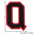 Alphabet Q Style-1 Embroidered Sew On Patch