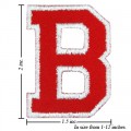 Alphabet B Style-2 Embroidered Sew On Patch