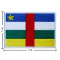 Central African Nation Rep Flag Style-1 Embroidered Sew On Patch