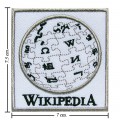 Wikipedia Encyclopedia Style-1 Embroidered Sew On Patch