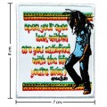 Bob Marley A Reggae Ska Band Style-1 Embroidered Sew On Patch