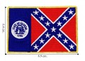 Georgia State Flag Style-2 Embroidered Sew On Patch