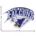 Air Force Falcons Primary Style-1 Embroidered Iron On/Sew On Patch