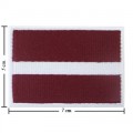 Latvia Nation Flag Style-1 Embroidered Sew On Patch