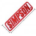 Simpson Racing Style-1 Embroidered Sew On Patch