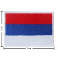 Serbia Nation Flag Style-1 Embroidered Sew On Patch