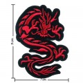 Red Dragon Style-1 Embroidered Sew On Patch
