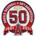 Los Angeles Angels of Anaheim 50th Anniversary Embroidered Iron On/Sew On Patch