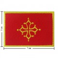 Occitania Nation Flag Style-1 Embroidered Sew On Patch