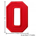 Alphabet O Style-3 Embroidered Sew On Patch