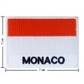 Monaco Nation Flag Style-2 Embroidered Sew On Patch