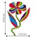 Multi-Colored Flower Style-1 Embroidered Sew On Patch