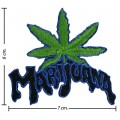 Marijuana Leaf Style-2 Embroidered Sew On Patch