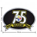 Pittsburgh Steelers 75th Season Embroidered Iron On/Sew On Patch