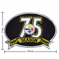 Pittsburgh Steelers 75th Season Embroidered Iron On/Sew On Patch