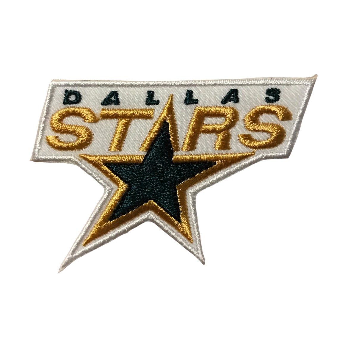 Dallas Stars Size 3.2" Embroidered Iron On Patch. 