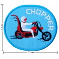 Blue Chopper Style-1 Embroidered Sew On Patch