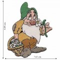 Snow White's Dwarf Bashful Embroidered Sew On Patch