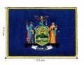 New York State Flag Embroidered Sew On Patch