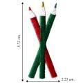 Three Coloring Pencils Embroidered Sew On Patch