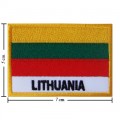 Lithuania Nation Flag Style-2 Embroidered Sew On Patch