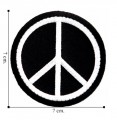 Peace Symbol Style-2 Embroidered Sew On Patch