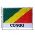 Congo Dem Rep Nation Flag Style-2 Embroidered Sew On Patch